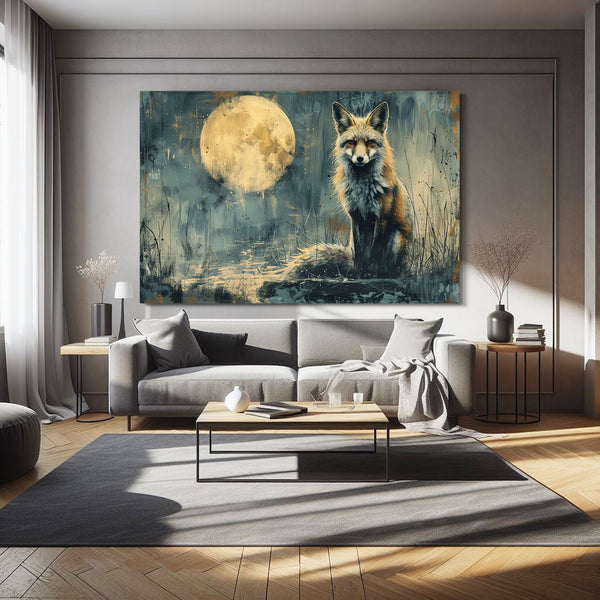 Moonlit Fox Art| MusaArtGallery™