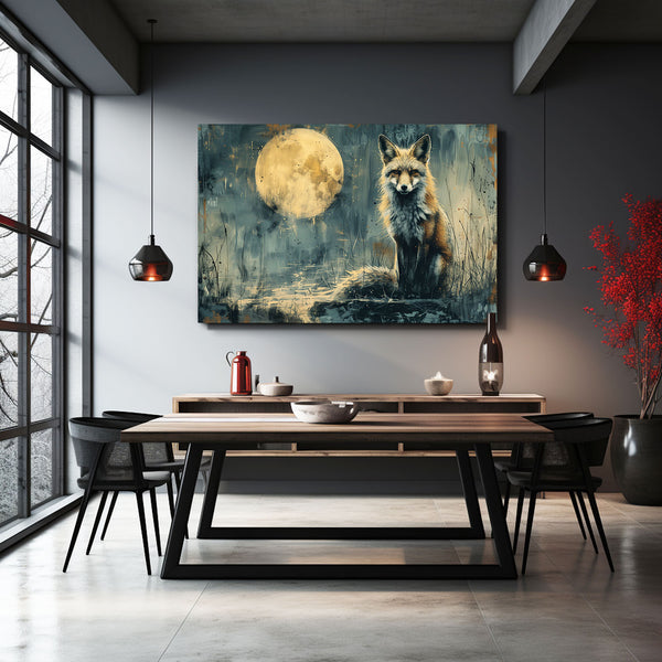 Moonlit Fox Art| MusaArtGallery™