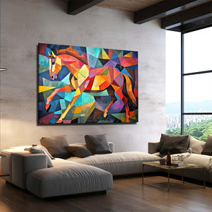 Mosaic Abstract Horse Art