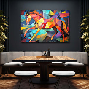 Mosaic Abstract Horse Art