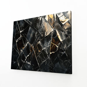 Mosaic Black Abstract Art