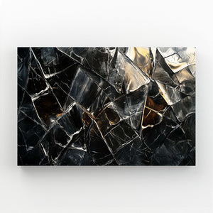 Mosaic Black Abstract Art