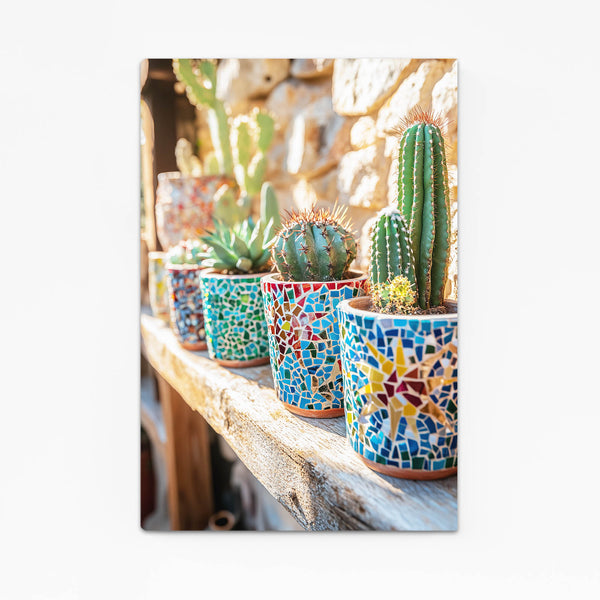 Mosaic Cactus Art