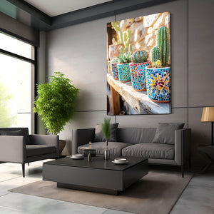 Mosaic Cactus Art