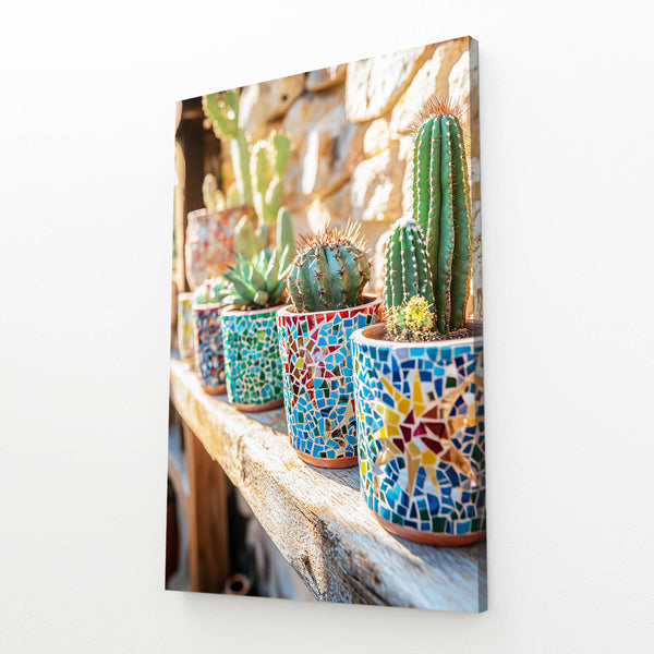 Mosaic Cactus Art