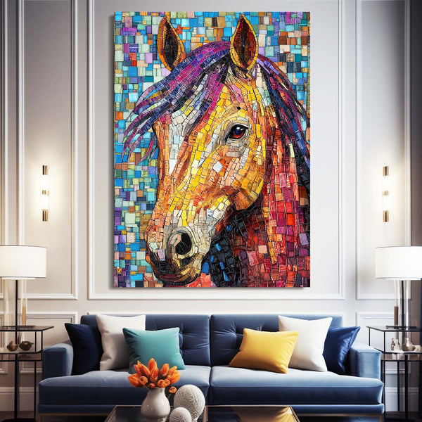 Mosaic Horse Art