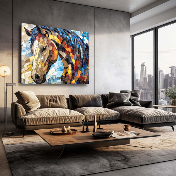 Mosaic  Horse Wall Art