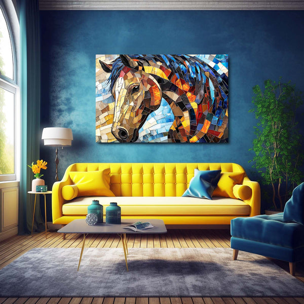 Mosaic  Horse Wall Art