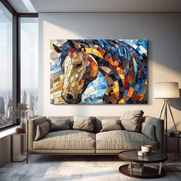 Mosaic  Horse Wall Art