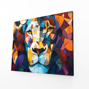 Mosaic Majesty Lion Wall Art | MusaArtGallery™