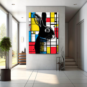 Mosaic Rabbit Wall Art