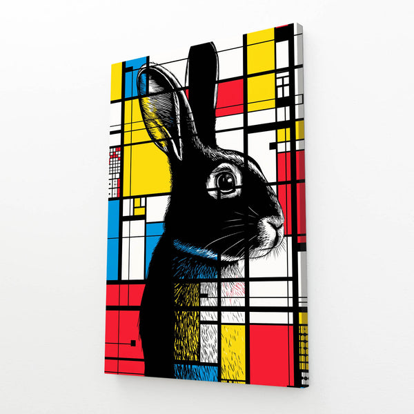 Mosaic Rabbit Wall Art