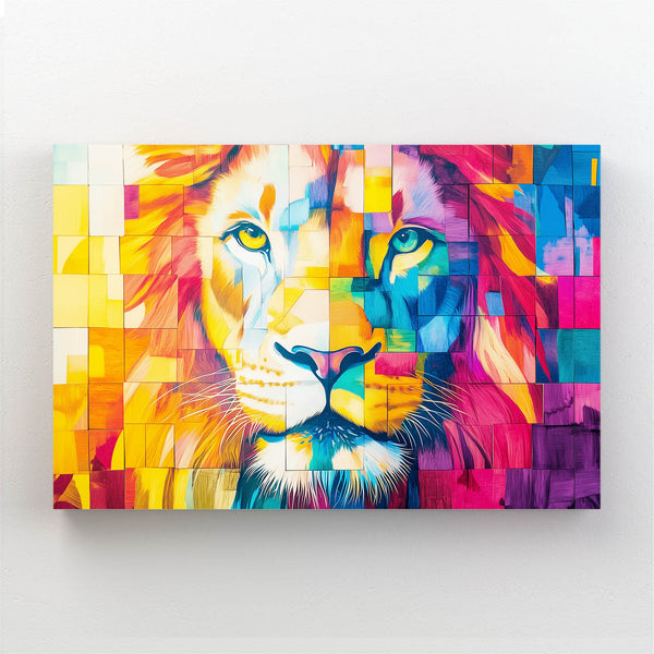 Mosaic Radiance Lion Wall Art | MusaArtGallery™