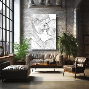Motherhood Line Art | MusaArtGallery™