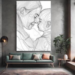 Motherhood Line Art | MusaArtGallery™