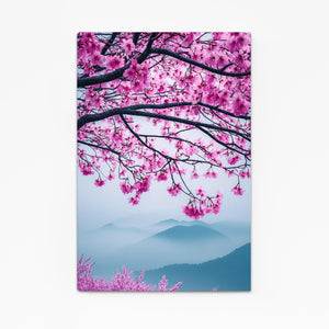 Mountain Cherry Blossom Tree Wall Art