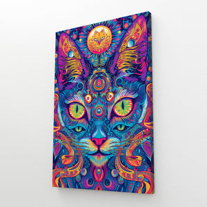 Multicolor Cat Art Decor | MusaArtGallery™