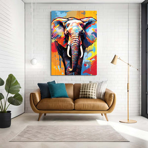 Multicolor Elephants Art | MusaArtGallery™