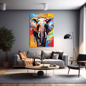 Multicolor Elephants Art | MusaArtGallery™