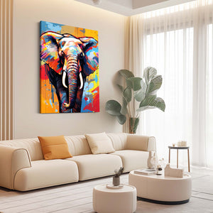 Multicolor Elephants Art | MusaArtGallery™