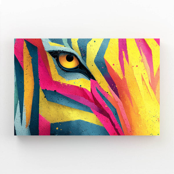 Multicolored Zebra Wall Art