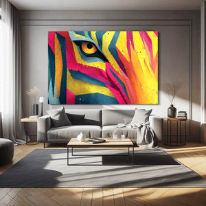 Multicolored Zebra Wall Art