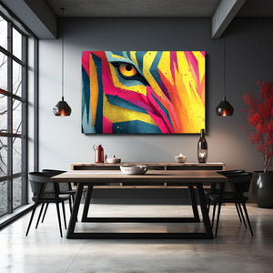 Multicolored Zebra Wall Art