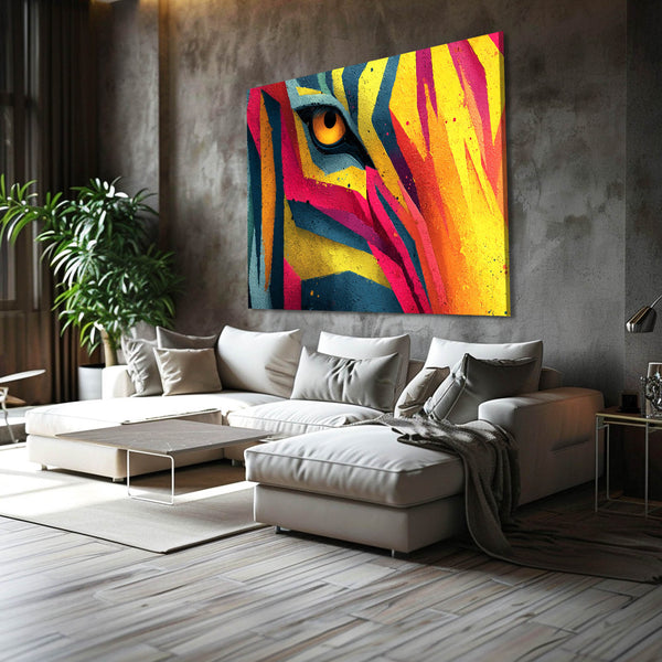 Multicolored Zebra Wall Art