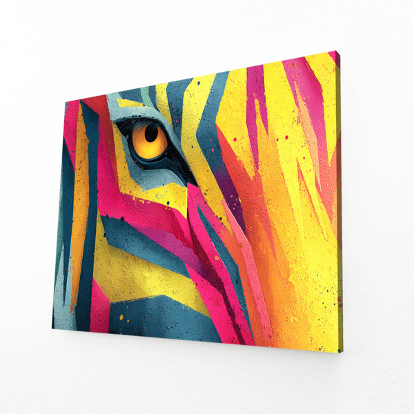 Multicolored Zebra Wall Art