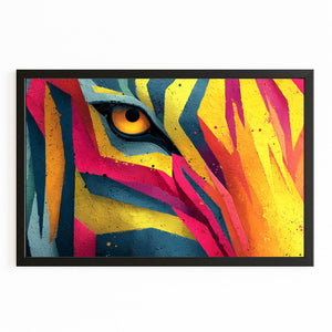 Multicolored Zebra Wall Art