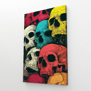 Multiple Skull Faces Wall Art | MusaArtGallery™