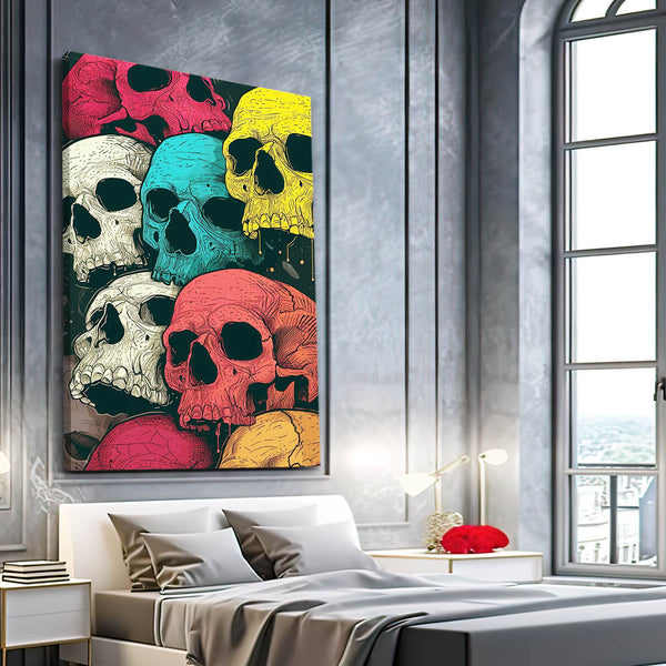 Multiple Skull Faces Wall Art | MusaArtGallery™