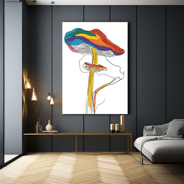 Mushroom Art Drawings | MusaArtGallery™