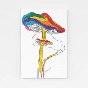 Mushroom Art Drawings | MusaArtGallery™