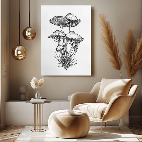 Mushroom Art Print | MusaArtGallery™