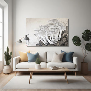 White Mushroom Art Decor | MusaArtGallery™