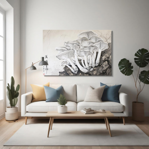 White Mushroom Art Decor | MusaArtGallery™
