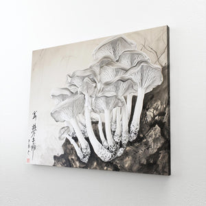 White Mushroom Art Decor | MusaArtGallery™