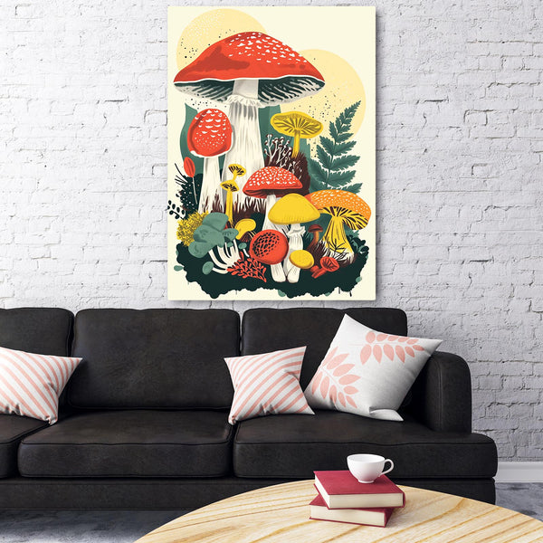 Mushroom Colorful Arts | MusaArtGallery™