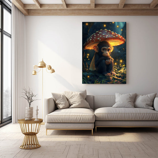 Mushroom Monkey Art