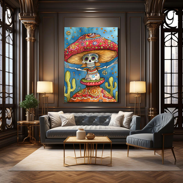 Mushroom Skull Art | MusaArtGallery™