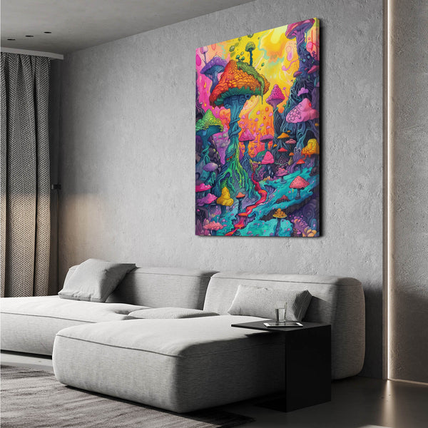 Mushroom Trippy Wall Art | MusaArtGallery™