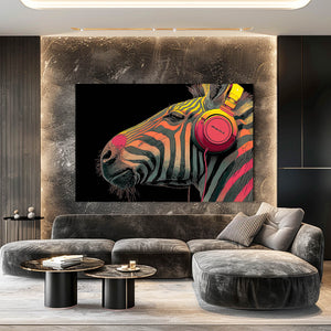 Music Zebra Wall Art