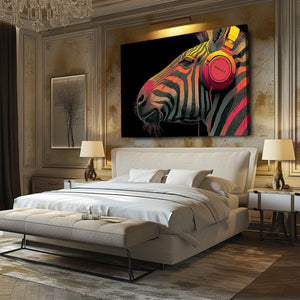 Music Zebra Wall Art
