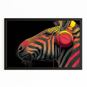 Music Zebra Wall Art