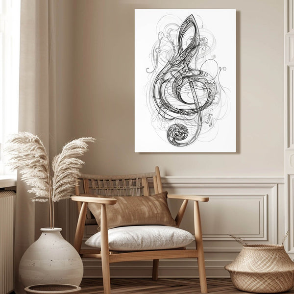 Musical Note Line Art | MusaArtGallery™