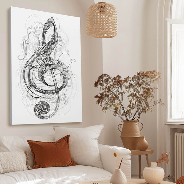 Musical Note Line Art | MusaArtGallery™