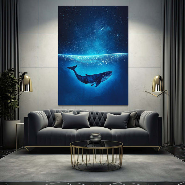 Mystic Blue Whale Art | MusaArtGallery™