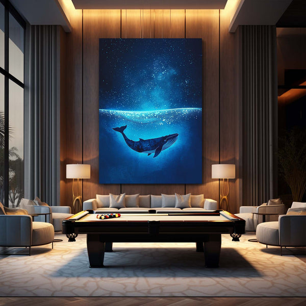 Mystic Blue Whale Art | MusaArtGallery™