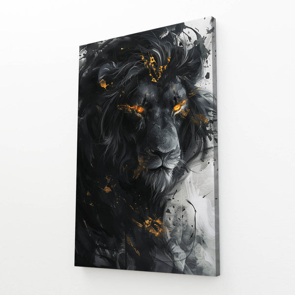 Mystic Flame Lion Wall Art | MusaArtGallery™